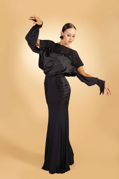 Beaded Mermaid Long Skirt