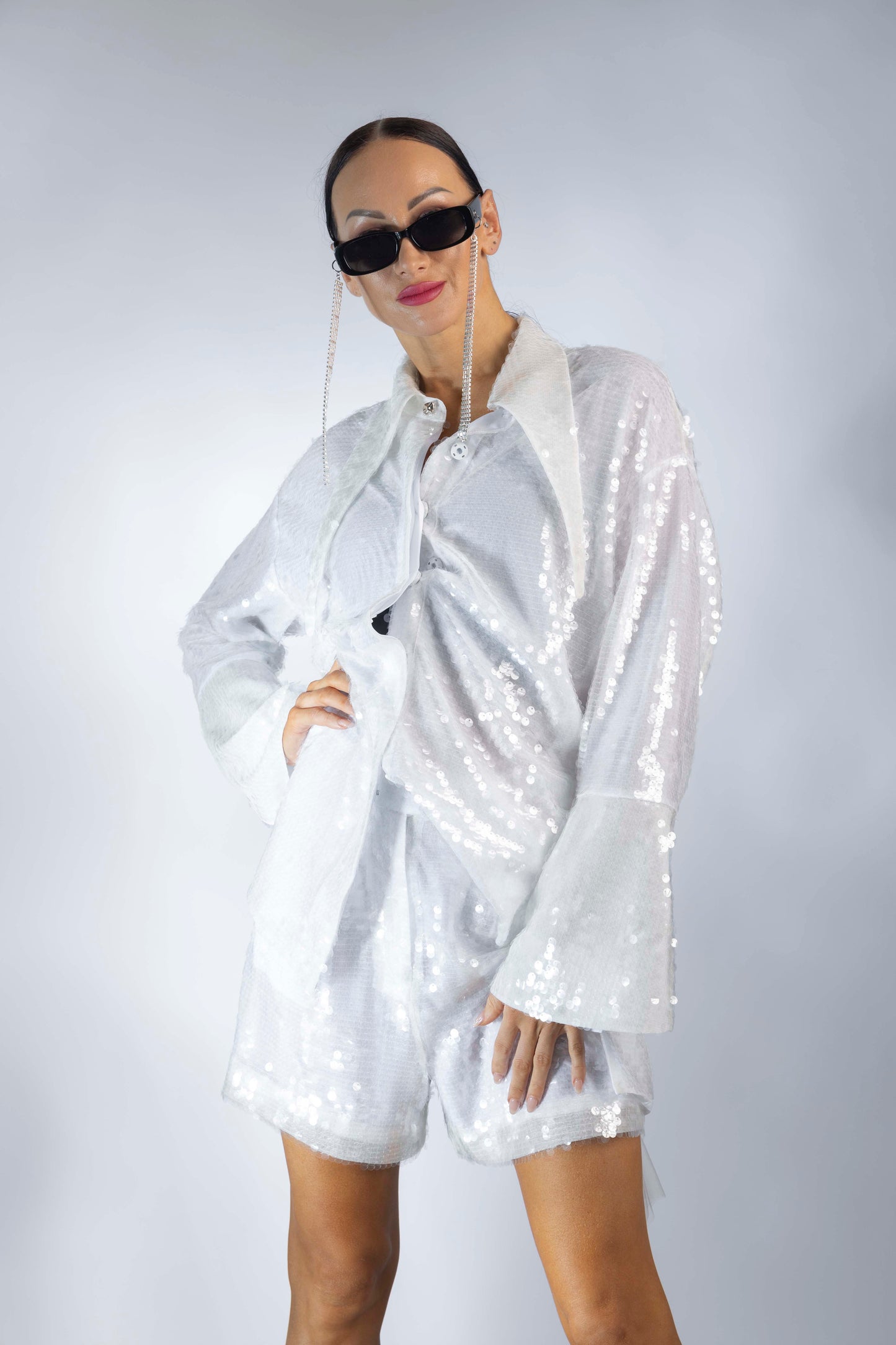 Aqua Long Sleeves Shirt