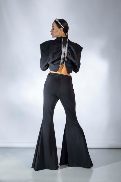 Ruffles Bell Bottoms Pants