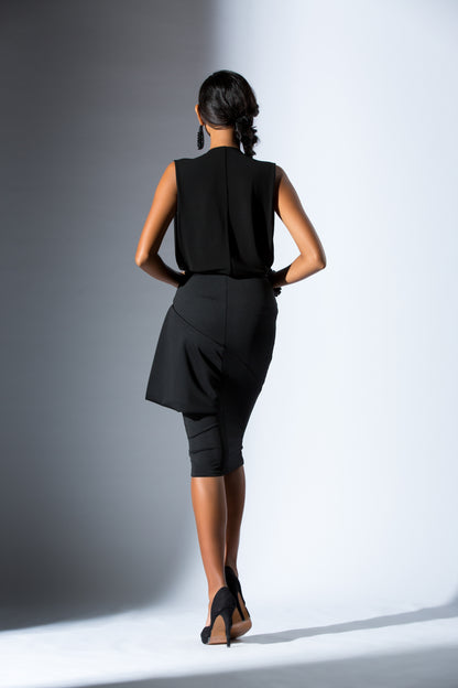 Pencil Skirt with Details at Back