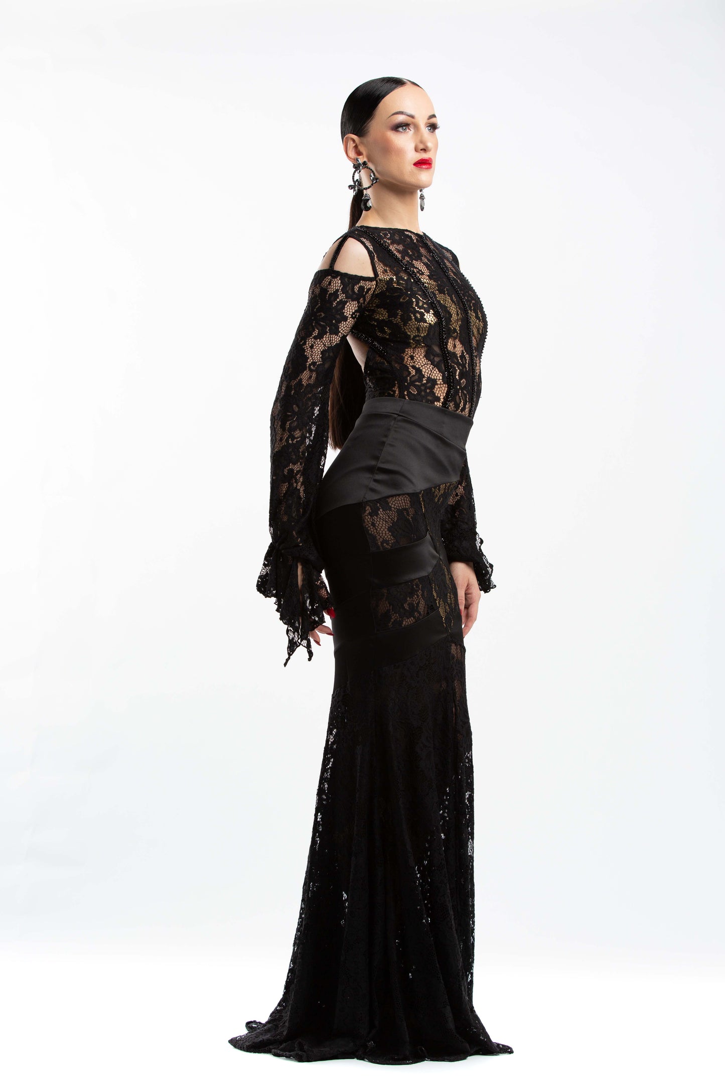 Lace Half-Mermaid Long Skirt