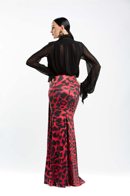 V-neck Bow Long Sleeves Top