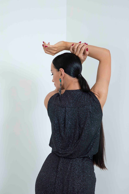 Asymmetric Sleeveless Moonlight Top