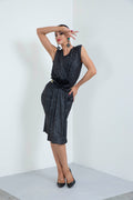 Box Pleated Moonlight Short Skirt