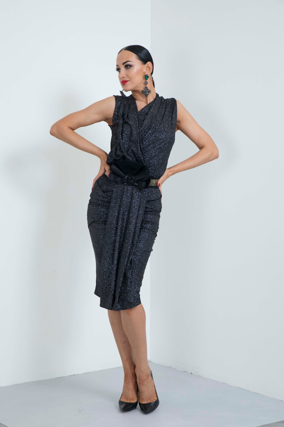 Box Pleated Moonlight Short Skirt