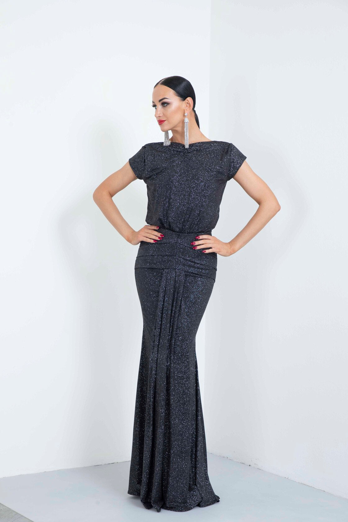 Box Pleated Moonlight Long Skirt