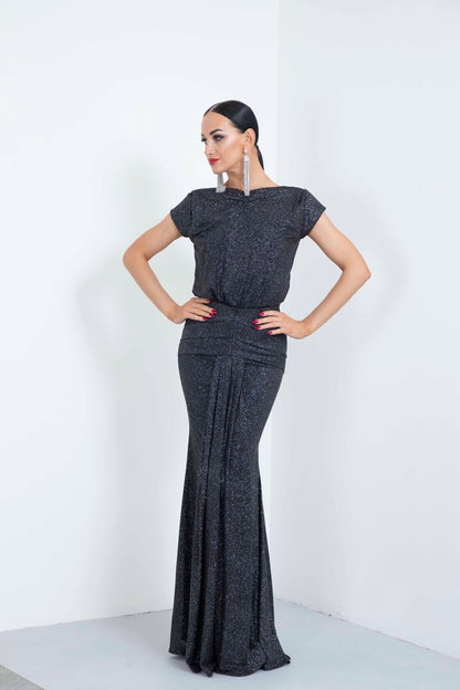 Box Pleated Moonlight Long Skirt