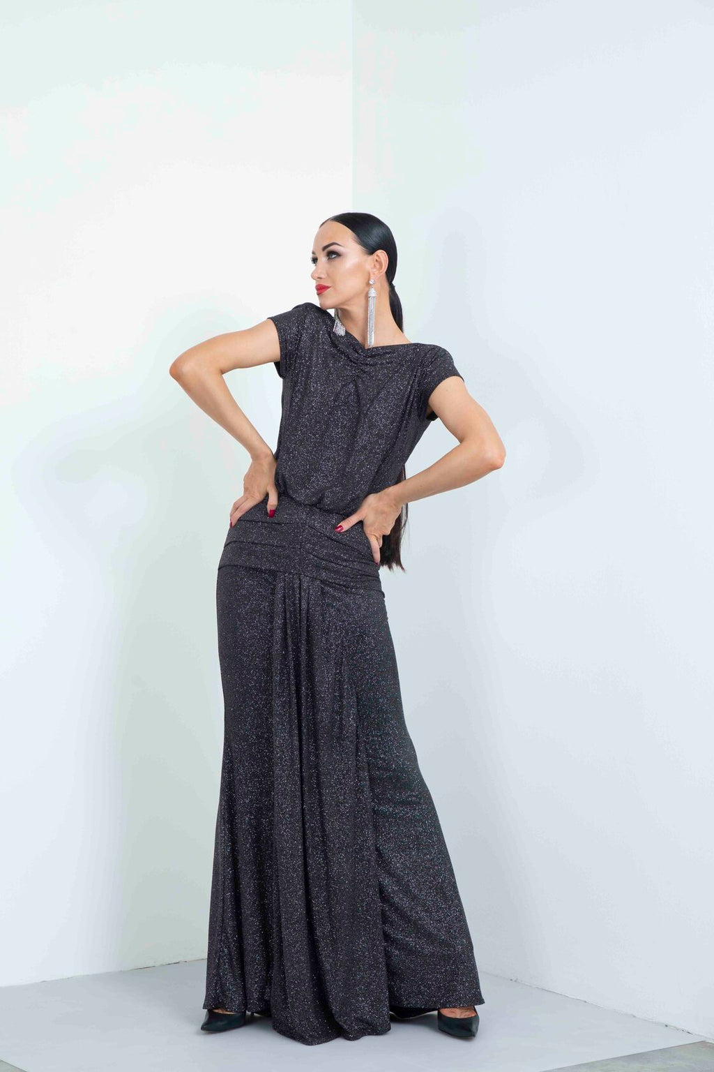 Box Pleated Moonlight Long Skirt
