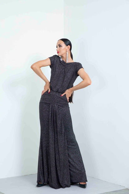 Box Pleated Moonlight Long Skirt