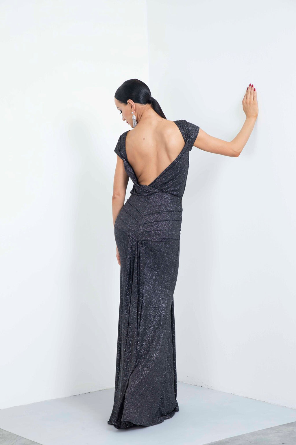 Box Pleated Moonlight Long Skirt
