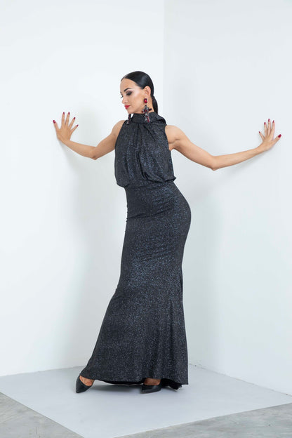 Sleeveless Open Back Moonlight Evening Dress