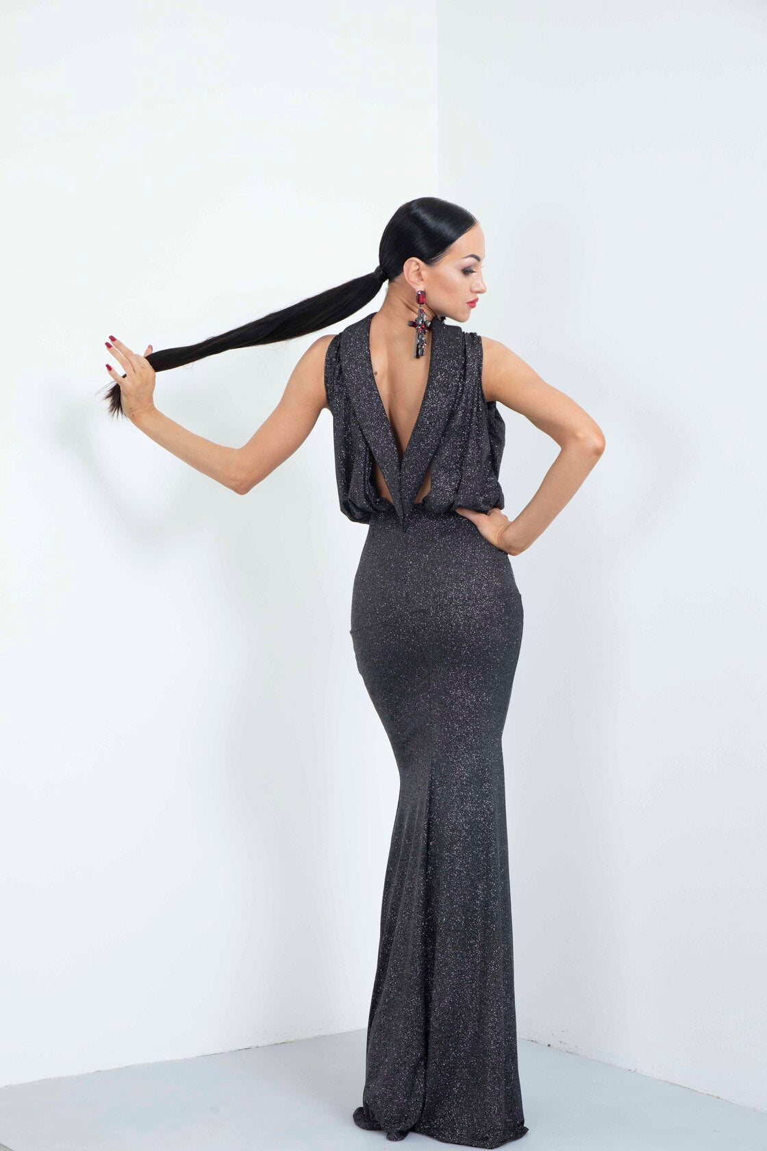 Sleeveless Open Back Moonlight Evening Dress