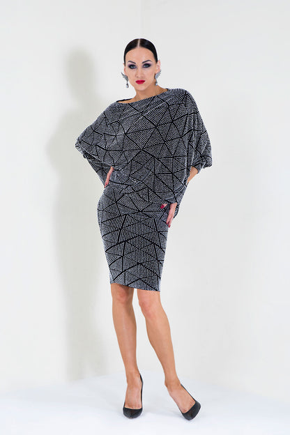 Bat Wing Sleeves Hot Fixed Top